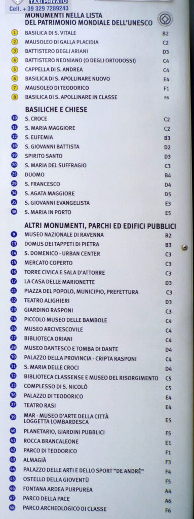 elenco monumenti Ravenna